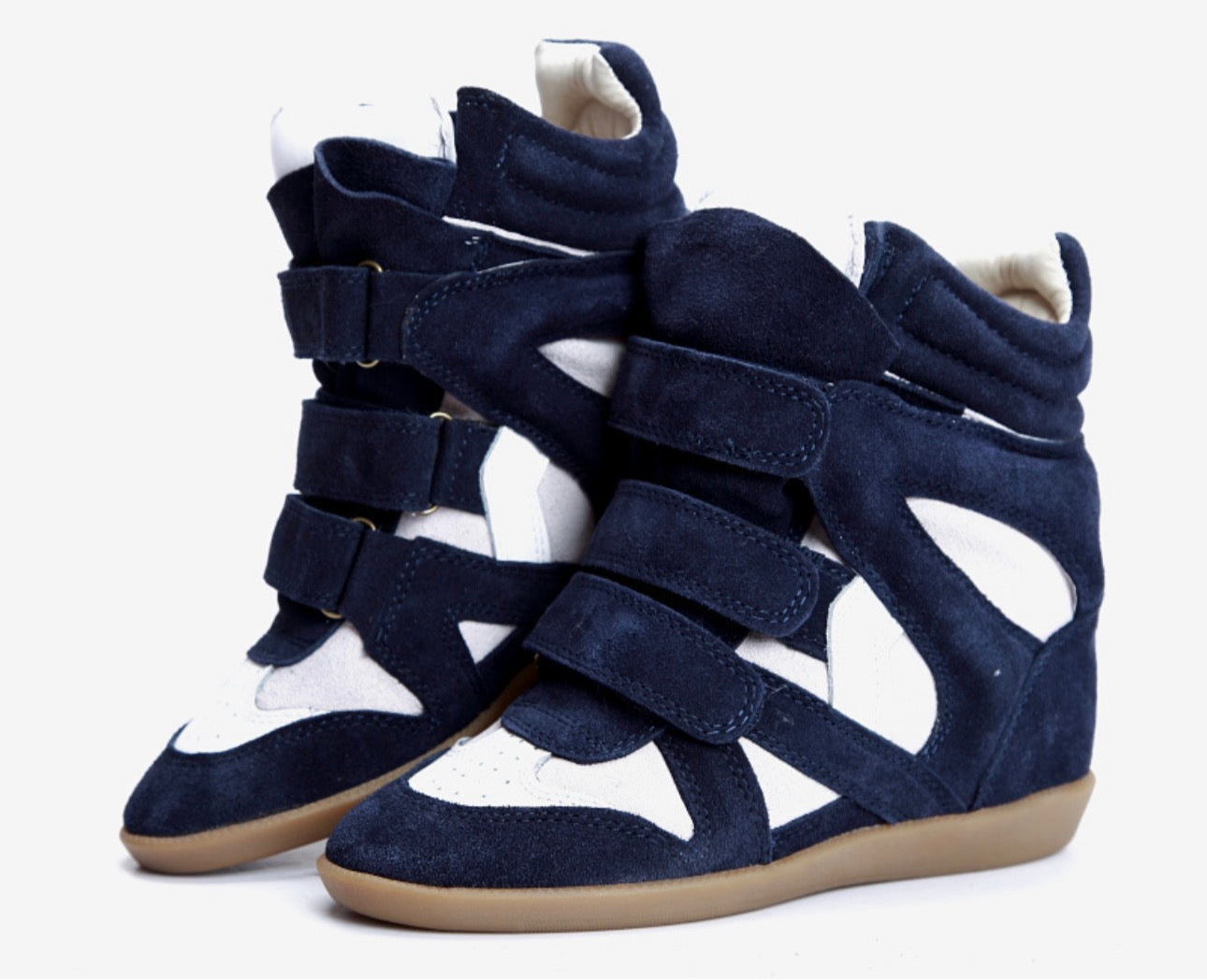 Wedge Sneaker Navy Blue
