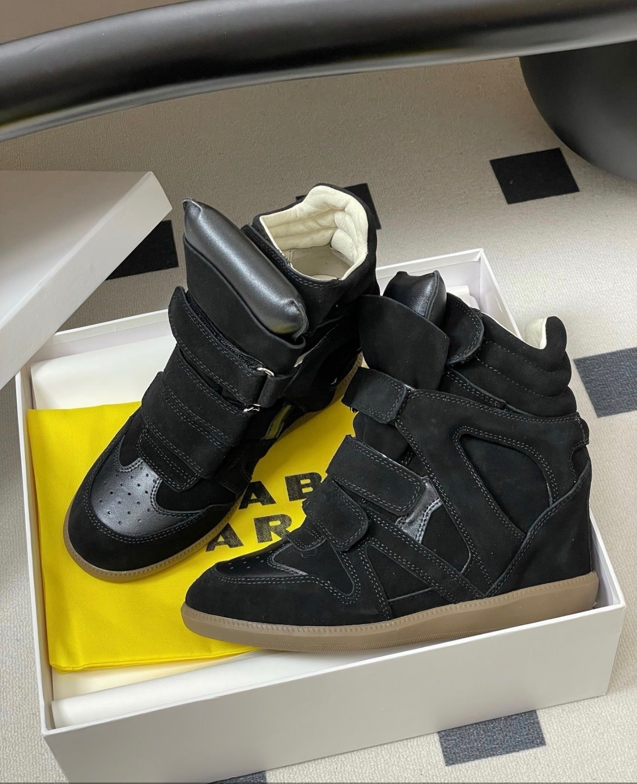Wedge Sneaker Black